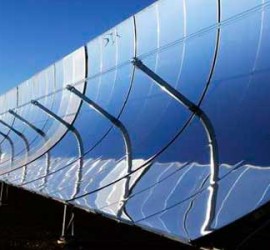 vista de paneles solares