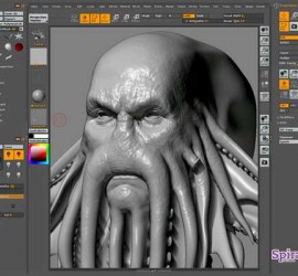 Imagen del programa Blender para crear la escultura digital en 3D