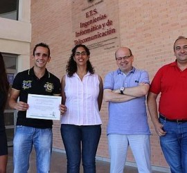 Componentes del equipo de la Universidad de Granada ganadores del concurso internacional de Big data